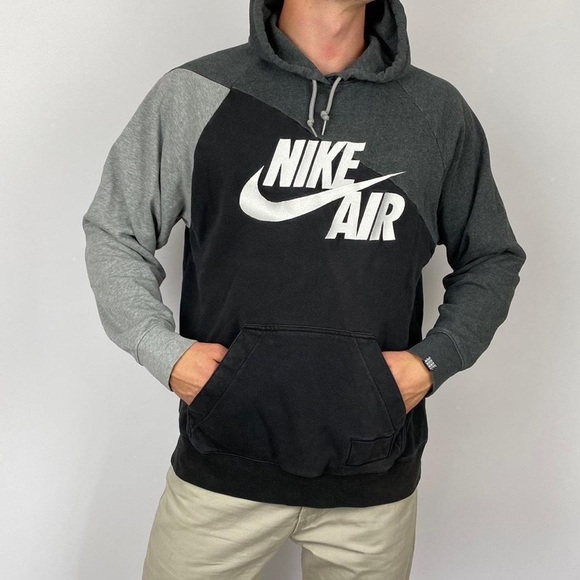Nike Other - Nike Vintage Hoodie Black/Grey Large.